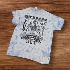 Your Highness Blue Tie-Dye Graphic T-Shirt